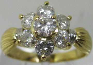 �ɔ��iK18 Pm�� 18���v���`�i�������O�嗱�̃_�C��7��1.71ct #18