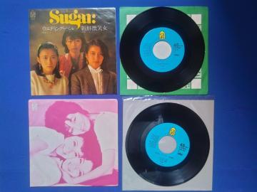 シングルレコード Sugar シュガー '81 ウエディングベル '82  LP 特典 ウエディングベルその後