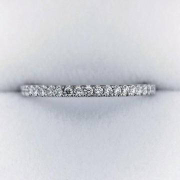 AHKAH �A�[�J�[ �_�C�������h �e�B�i �����O Pt900 0.16ct 1.9g