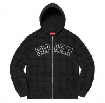 Supreme Reverse Patchwork Zip Up Parker