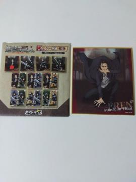 一番くじ 進撃の巨人 K賞 ミニ色紙 A
