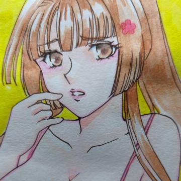 自作イラスト・送料込・艦隊これくしょん・艦これ・大和・下着姿・A5小