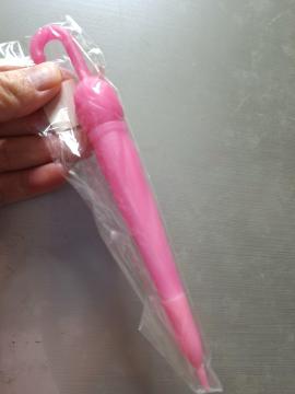 No.86 新品★「アンブレラ型ボールペン」ピンク