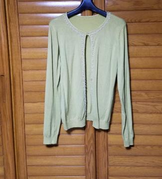 green�@spring�@�J�[�f�B�K���@�j�b�g�@�g�b�v�X