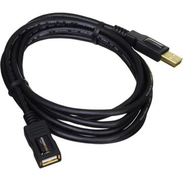 新品未使用 Amazon正規品 USB延長ケーブル 2m ブラック USB2.0 高速480Mbps プリンタ・PC・スマホなどに