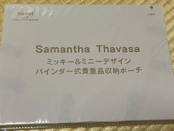 サマンサタバサ ミッキー&ミニー 貴重品収納ポーチ