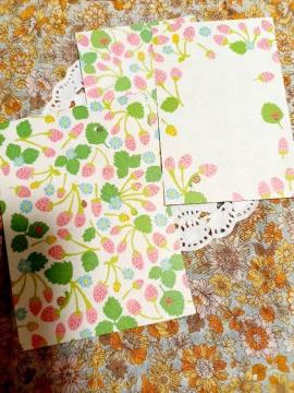 お裾分け☆いちご柄小さなレターセット☆