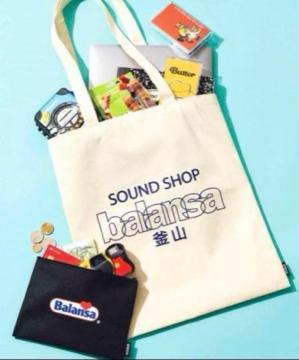 smart雑誌付録★SOUND SHOP balansa特製 トートバッグ&ポーチセット
