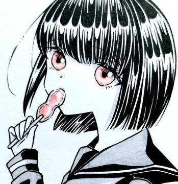自作イラスト/オリジナル/制服の女の子@
