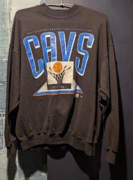 CAVS/�L���u�X/NBA /�o�X�P/�X�E�F�b�g/�g���[�i�[/�N���[�l�b�N/90s/���B���e�[�W/VINTAGE/�r���e�[�W