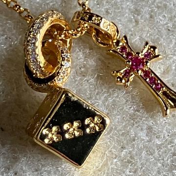 Chrom hearts �N�����n�[�c�@�S�[���h�J���[  3�A�`���[���l�b�N���X�@����51cm