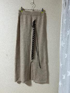 新品タグ付きJumien by Kaede Kanazawa★編み上げリボン柔らかニットスカート
