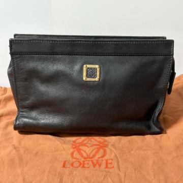 LOEWE ���G�x �����Y �A�i�O���� ���U�[ �Z�J���h�o�b�O �N���b�`�o�b�O �u���b�N �S�[���h���� ���B���e�[�W ���S�^����