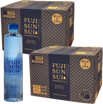 【48本】富士の源水 富士山麓天然水 500ml×48本(2ケース)国産ミネラルウォーター 硬度39mg/L シリカ17mg/L