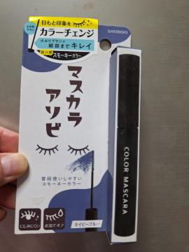 No.91 新品★目元印象カラーチェンジ「マスカラアソビ」ネイビーブルー