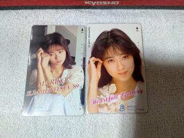 テレカ 50度数 吉田真里子 '89 フリー110#71469/#83132  未使用