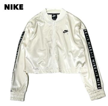 美品 NIKE AIR サテン クロップドジャケット XL ナイキ