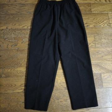 黒 スラックス 股下57cm 64-70 美品
