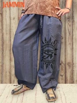 ホルスの目パンツ エジプト 太陽 アジアン エスニック ラー 個性派