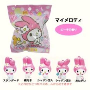 【マイメロディ】可愛い♪マスコット入 バスボール 入浴剤 ピーチ