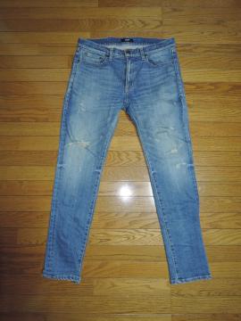 glamb �O���� �_���[�W���H �f�j�� L �C���f�B�S �X�g���b�` �p���c DAMAGE DENIM PANTS
