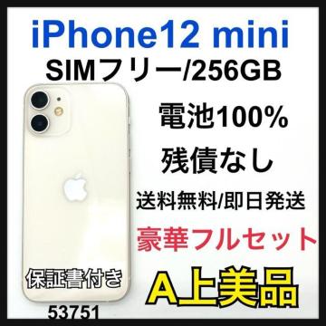 A 100% iPhone 12 mini 256 GB SIMt[ {