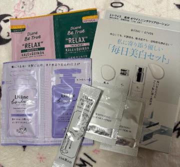 美的雑誌付録★エトヴォス美白化粧水 美容液★凛恋ウォッシュパウダー ダイアンシャンプーセット