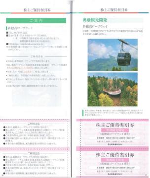 名古屋鉄道AA☆北アルプス新穂高ロープウェイ 割引券 1枚