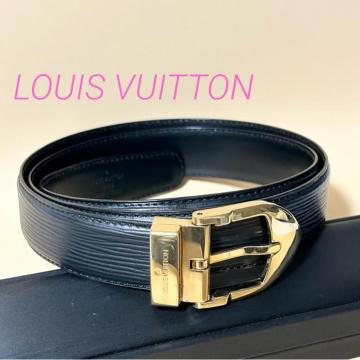���i LOUIS VUITTON ���C���B�g�� �x���g LB0032 �G�s �T���`���[�� �N���V�b�N �u���b�N