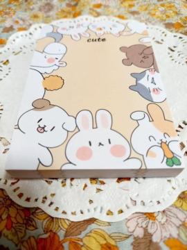 処分品☆動物柄メモ付箋☆