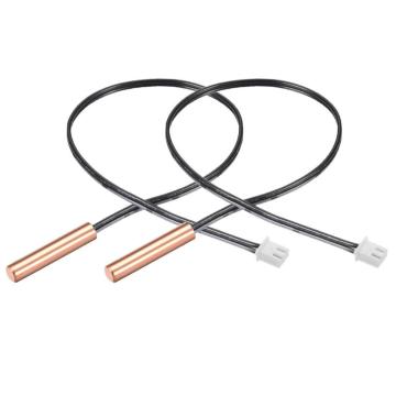 温度センサー 10K NTCサーミスタプローブ 銅 感応温度 温度センサー エアコン用 全長40 cm 2個