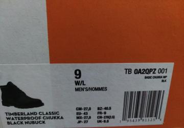 TIMBERLANDCLASSICWATERPROOFCHUKKABLACK9èްް