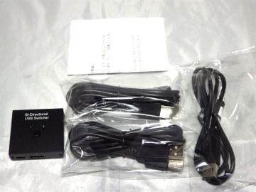 USB 2�|�[�g�ؑ֊� (�o�����^�C�v USB2.0�Ή� �蓮�Z���N�^�[) �{�@���܂�(�ڑ��@��pUSB�P�[�u��2�{)