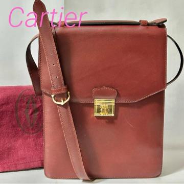 Cartier �J���e�B�G ���B���e�[�W �}�X�g���C�� C���S���� �t���b�v 2WAY �n���h�o�b�O �V�����_�[�o�b�O �{���h�[