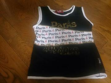 130 Paris 黒のノースリーブ 超美品