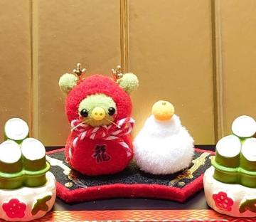 ハンドメイド♪ポンポン飾り★正月・縁起物★辰達磨