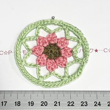 4*ハンドメイド♪お花のドリームキャッチャーチャーム 4