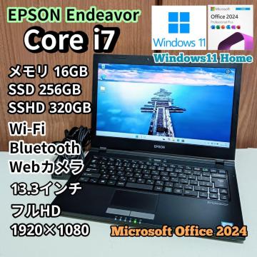 EPSON Corei7 16GB SSD256GB SSHD320GB WebJ Windows11 tHD
