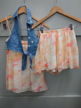 BACKS☆タイダイ柄シフォンセットアップ