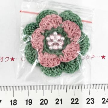 7*ハンドメイド♪オリジナルビジュー ループ付きカラフルお花 12