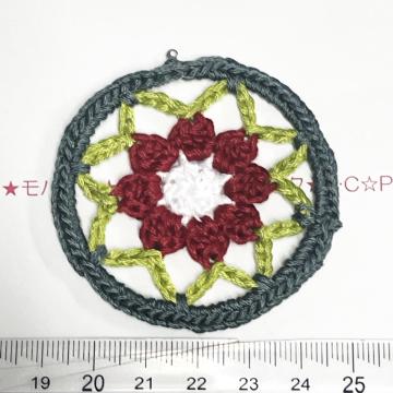 4*ハンドメイド♪お花のドリームキャッチャーチャーム 12