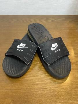 NIKE AIR �V�����[�T���_�� 25cm �u���b�N �G�A�\�[�� �X���C�h�T���_�� �����Y ���f�B�[�X