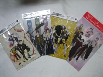 刀剣乱舞 オリジナルノート全3種&A4オリジナルクリアファイル1種 イオン