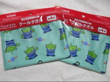 キリン オリジナル ディズニー デザイン トイストーリー クールタオル エイリアン 2点セット