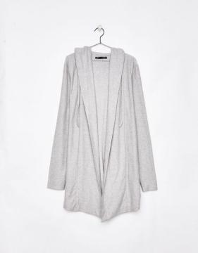 ☆Bershka ベルシュカ フード付き ケープ ロングパーカー/メンズ/XS/グレー☆新品