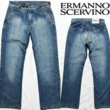 ERMANNO SCERVINO �艿10���~�� ITALY �C�^���A�� ���U�[ �v�t �f�j�� �W�[���Y 50 �C�O�u�����h ���K