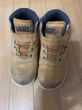 VANS �o���Y �L�b�Y �u�[�c 21cm �X�G�[�h ���F �u���E�� �q���p�V���[�Y