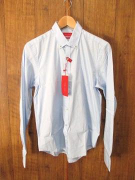 ☆ZARA/ザラ ドレスシャツ/ビジネスシャツ/メンズ/M/水色☆新品