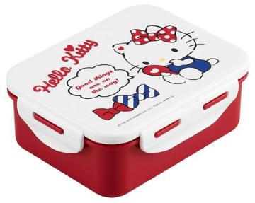 《New》キティちゃん★密閉4点ロック・食洗機対応*ランチボックス/弁当箱