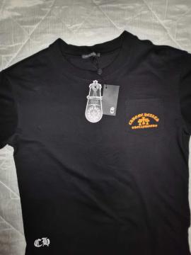 �N�����n�[�c CHROME HEARTS T�V���c ���� �|�P�b�gT�V���c ���S �I�����W�v�����g �u���b�N �V�i